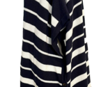 Talbots Navy Blue &amp; White Striped Button Front Sleeveless Sweater M/L, NWT - £37.52 GBP