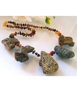 Raw Unpolished Baltic Amber Necklace Women  / Certified Genuine Balt - $67.01 CAD
