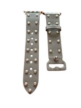 Secbolt Gray Metal Stud Watch Band Compatible with Apple 38/40 mm - £11.83 GBP