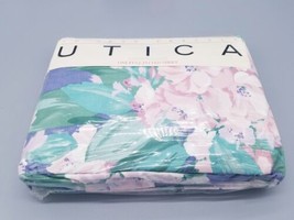Vintage Utica Full Fitted Sheet No Iron Percale Villa Patt - £11.10 GBP