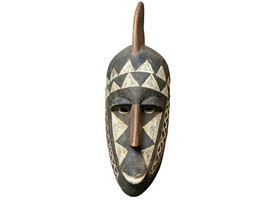 23.5&quot; Antique Carved Wood African Congo Ceremonial Mask 10.5&quot; deep - £582.10 GBP