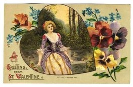 1910 Baumann Greeting from St Valentine Postcard - £7.93 GBP
