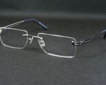 SELECTRA SEL90222 col. 2 NAVY BLUE EYEGLASSES GLASSES RIMLESS METAL 54-1... - $74.24