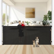 48&quot; Tall X 95&quot; Wide Retractable Baby Gates Height to Prevent Jumping Ove... - $56.05