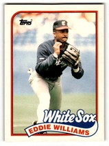 1989 Topps Traded #127T Eddie Williams    Chicago White Sox Baseball Ca ... - £1.29 GBP