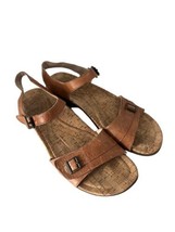 ABEO B.I.O. System Womens Shoes NORA Strap Sandals Tan Leather Cork 8N - $25.91