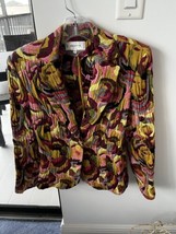 Brighton  Lovely Colorful Printed Jacket Size 40 US 8 - £22.93 GBP