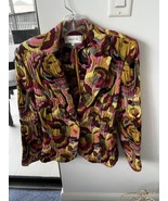 Brighton  Lovely Colorful Printed Jacket Size 40 US 8 - $29.70