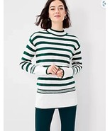 NWT Women&#39;s Ann Taylor Mixed Stripe Tunic Sweater Sz XL - €42,30 EUR