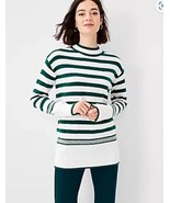 NWT Women&#39;s Ann Taylor Mixed Stripe Tunic Sweater Sz XL - £39.43 GBP