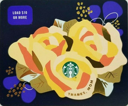 Starbucks 2021 Thanks, Mom Yellow Collectible Gift Card New No Value - £1.57 GBP