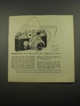 1956 Argus C-4 Camera Ad - Argus C-4 one of the world&#39;s few truly fine cameras - £14.74 GBP