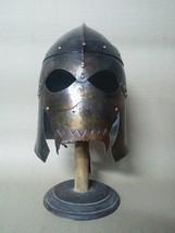Medieval Skeleton Dark-age medieval Helmet Skull face fully wearable Helmet - £92.97 GBP