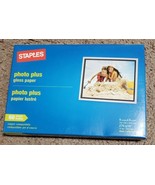 Staples Photo Plus Gloss 4x6 Inch Photo Paper 60 Sheets - For All Injet ... - £8.79 GBP