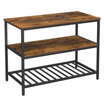 Kitchen Island With 3 Shelves, 47.2 Inches Kitchen Shelf With Large Worktop, Sta - £188.64 GBP