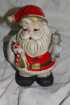Vintage Homco Santa Bank with Stopper Figurine 5610 Home Interiors &amp; Gifts - £10.36 GBP