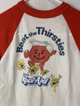 Vintage Kool-Aid T Shirt Raglan Single Stitch Promo Boys Large 12-14 USA 80s - £31.96 GBP