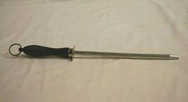 Steel Knife Sharpener Black Handle Kitchen Utensil Tool - $19.79