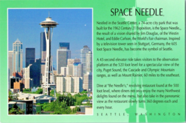 Postcard Washington Seattle View Space Needle 1962 Exposition 74 Acre Park 6x4&quot; - £3.10 GBP