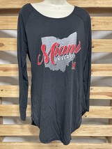 NEW Miami University RedHawks Softball Long Sleeve Shirt Women&#39;s Size L KG - $188.64 MXN