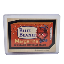 VINTAGE TOPPS 1975 WACKY PACKAGES STICKER BLUE BEANIE MARGARINE SERIES 12 - $9.50