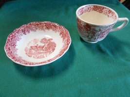 Beautiful MEAKIN China WILLY LOTTS COTTAGE  Berry Bowl amd 1 FREE Cup - £4.75 GBP