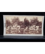 Antique Stereoview Fountain Abduction Europa Garden of the Villa Reale N... - €17,27 EUR