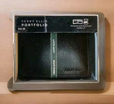 Perry Ellis Portfolio Passcase With Removable ID Wallet Black New Boxed - $17.81