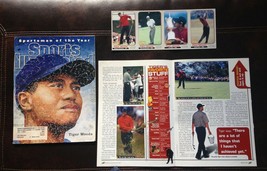 UNCUT SHEET 2001 Sports Illustrated For Kids Tiger Woods PGA Golf Tradin... - £122.24 GBP
