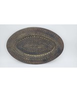 Fair Trade Wall Hanging Large Oval Etched Indian Tray - £77.84 GBP