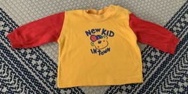 Vintage Hopscotch Baby Sweatshirt Size 6-9 Months New Kid In Town - $12.19