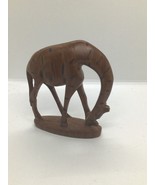 Hand Carved giraffe 6in tall  - $15.59