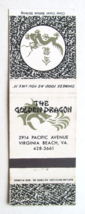 The Golden Dragon - Virginia Beach, VA Chinese Restaurant 20RS Matchbook Cover - £1.38 GBP
