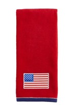 Celebrate Americana Together American Flag Bath Hand Towel Classic Design - £8.72 GBP