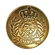 Ralph Lauren Chaps Crown Gold tone Metal Sleeve Replacement Button .60&quot; - $3.75