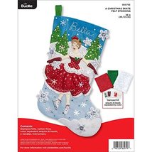 Bucilla A Christmas Skate Felt Applique Stocking Kit - $19.99
