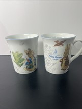 2X New Beatrix Potter Frederick Warne Mug Peter Rabbit Don&#39;t Get Into Mischief - £21.97 GBP