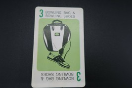 1965 Mystery Date board game replacement card green # 3 bowling bag &amp; shoes - £3.90 GBP