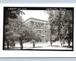 RPPC Grant County Courthouse Medford Oklahoma OK UNP Postcard P7 - £16.27 GBP