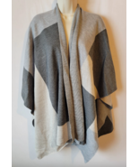 Eileen Fisher 100% merino wool shawl gray OS - £97.82 GBP