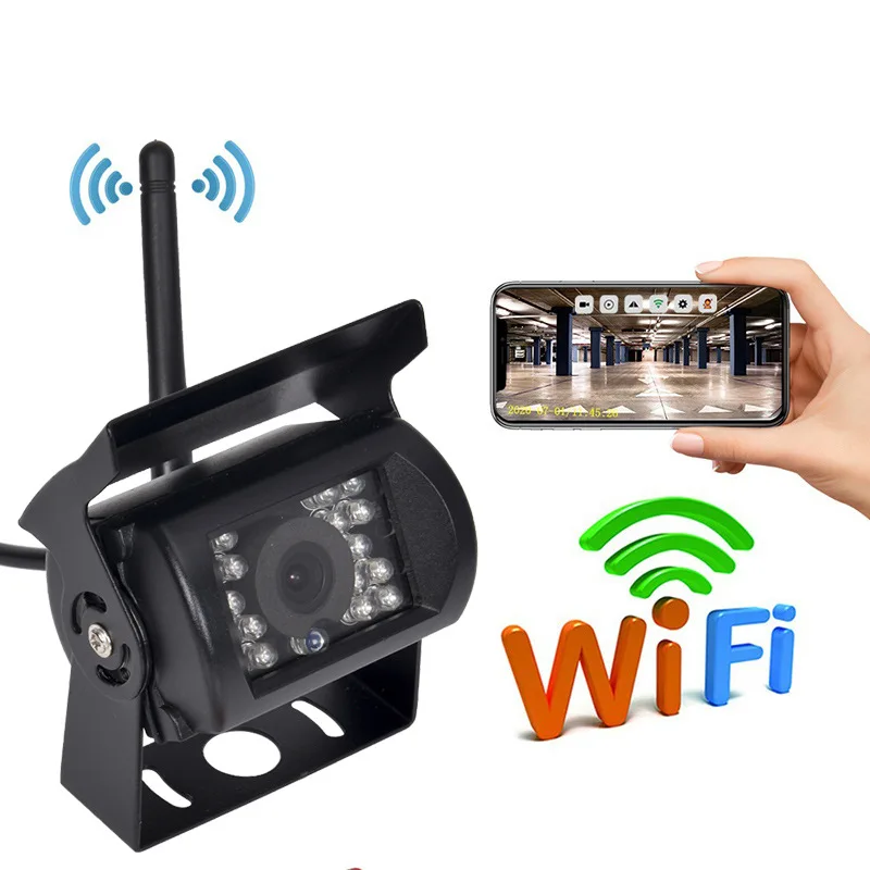 Bileeko WiFi Car Truck RV Trailer Rear View Backup Camera Wireless CCTV For iOS - £26.55 GBP