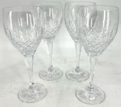 Mikasa Coventry Crystal Glasses Wine Goblets Water 8 5/8&quot; Set 4 Hand Blo... - $123.75