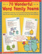 Scholastic 70 Wonderful Word Family Poems - Early Learning Grades - K-2 - £5.34 GBP