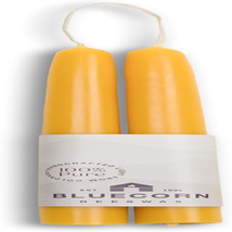 100% Pure Beeswax Taper Candles | Natural Beeswax Candles, Yellow Unscented Tape - $18.43