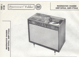 1958 MAGNAVOX AMP-169AA CONSOLE Record Player Photofact SERVICE MANUAL 1... - £7.88 GBP