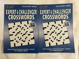Lot of (2) Dell Collector&#39;s Series Expert &amp; Challenger Crosswords Books 58 &amp; 59 - £13.30 GBP