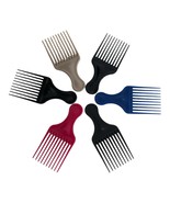 Lot Of 6 Vintage Goody Hair Pick Lift Combs Picks Made USA Red Black Blue - $550.18 MXN