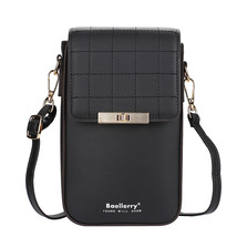 Hanging Mobile Bag Over The Shoulder PU Leather Messenger Crossbody Bags For Wom - £21.77 GBP
