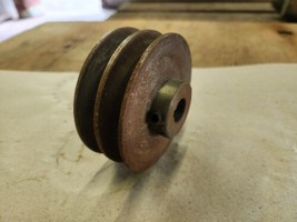 Unbranded Steel 3-7/16&quot; 2 Groove A Belt Pulley / Sheave 5/8&quot; Bore. - $39.99