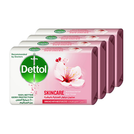 Primary image for Dettol Skincare Soap, Rose and Sakura 4 pcs x 165 gm	